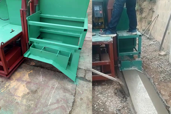 路肩滑膜攤鋪機(jī),公路路肩成型機(jī)施工現(xiàn)場(chǎng)